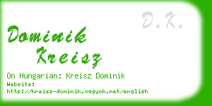 dominik kreisz business card